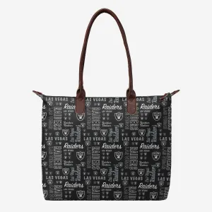 Las Vegas Raiders Spirited Style Printed Collection Tote Bag