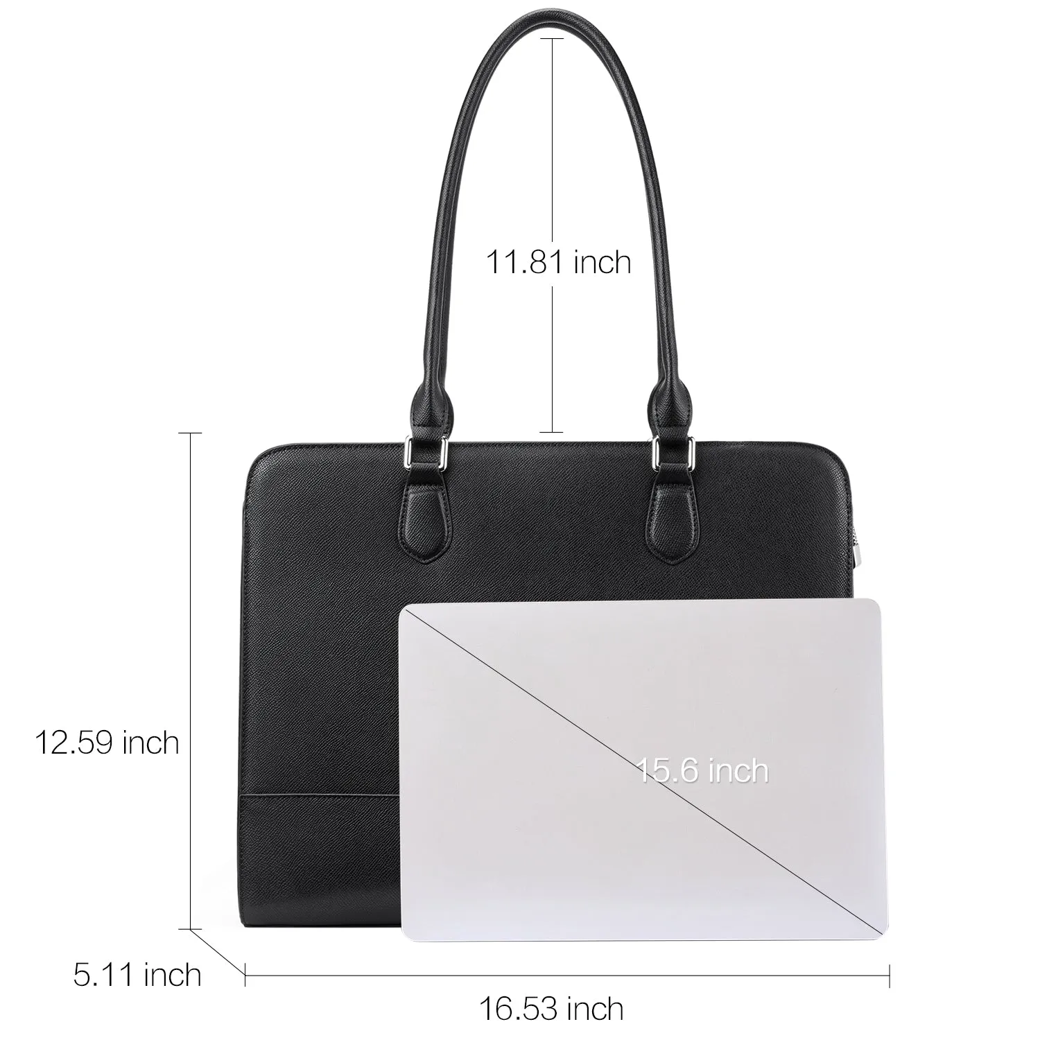 Lauren Designer Leather Briefcase For Women For Commuting