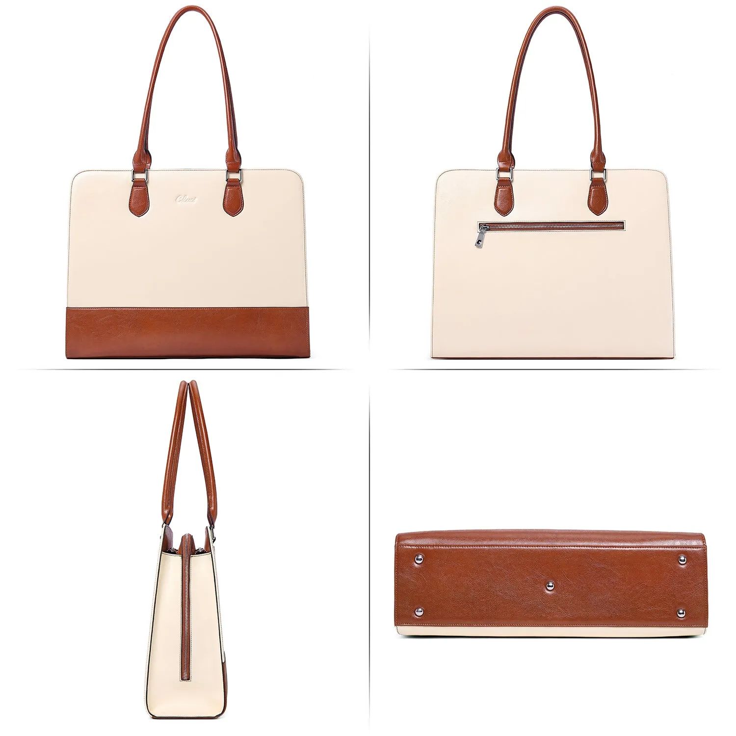 Lauren Designer Leather Briefcase For Women For Commuting