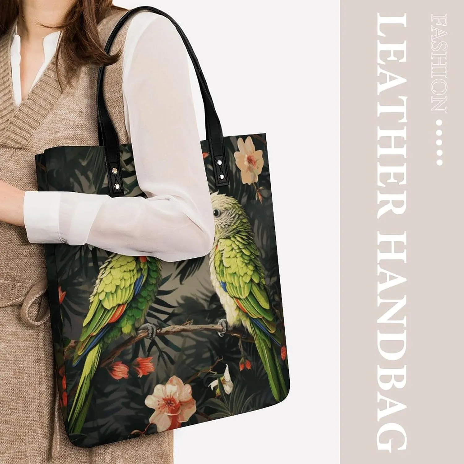 Leather Handbag for Women Tote Bag with Magnetic Buckle Flag of Mexico Crossbody Bag Shoulder Bags