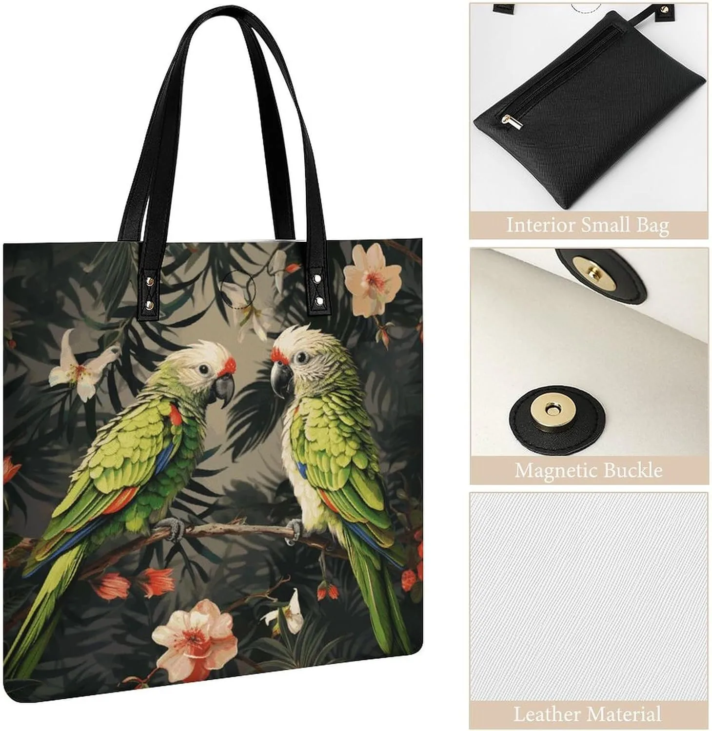 Leather Handbag for Women Tote Bag with Magnetic Buckle Flag of Mexico Crossbody Bag Shoulder Bags