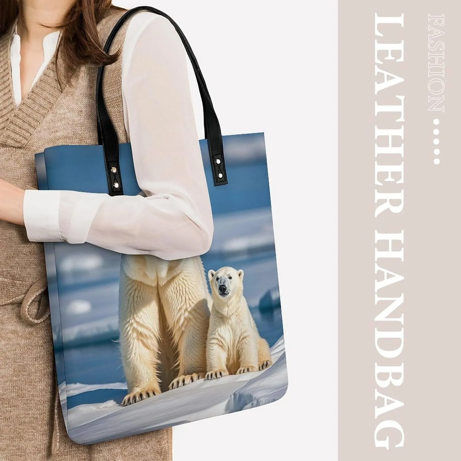Leather Handbag for Women Tote Bag with Magnetic Buckle Rainbow Color Plaid-png Crossbody Bag Shoulder Bags