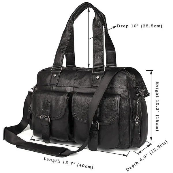 Leather Laptop Bags For Men, Full Grain Leather Briefcases