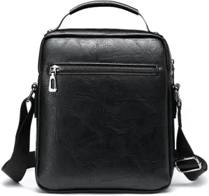 Leather Messenger Bag for Men, Stylish Briefcase for work & Office, Crossbody design, sleek leather finish