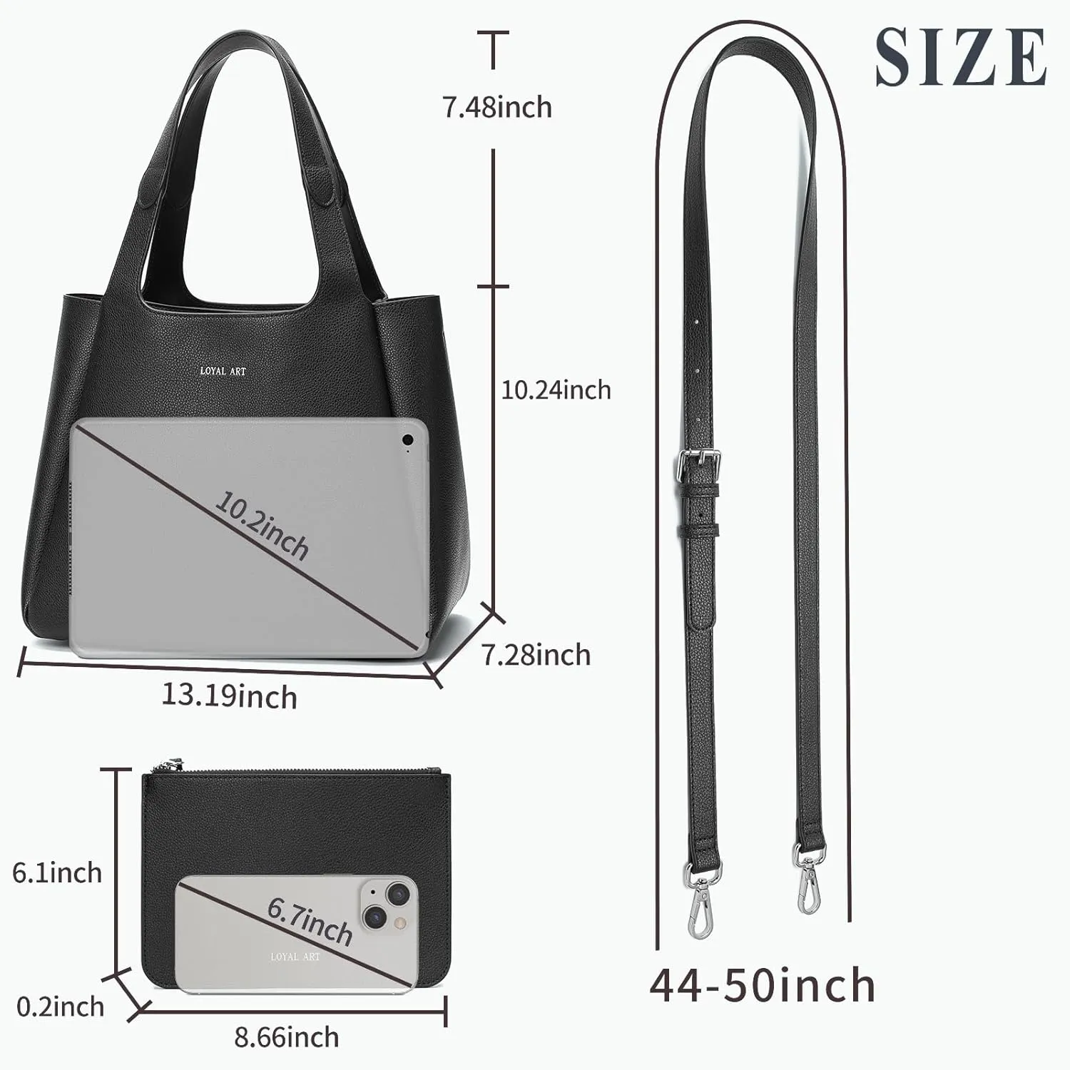 Leather Tote Bag for Women, Top Handle Ladies Shoulder Bags Work Totes Womens Purses and Handbags for Travel Office