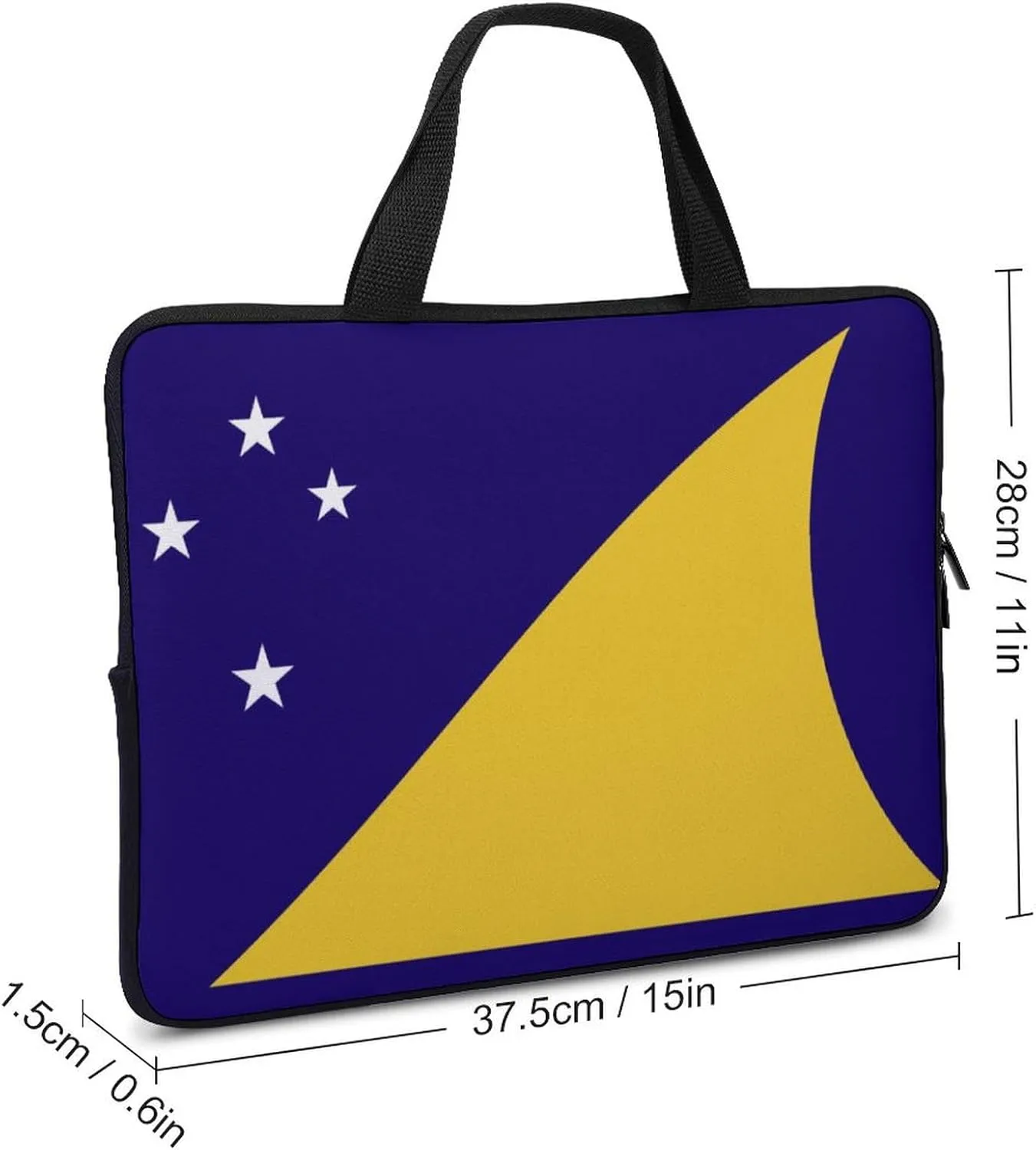 Liechtenstein Flag Laptop Sleeve Case 15-15.6 Inch, Durable Neoprene Bag for Computer