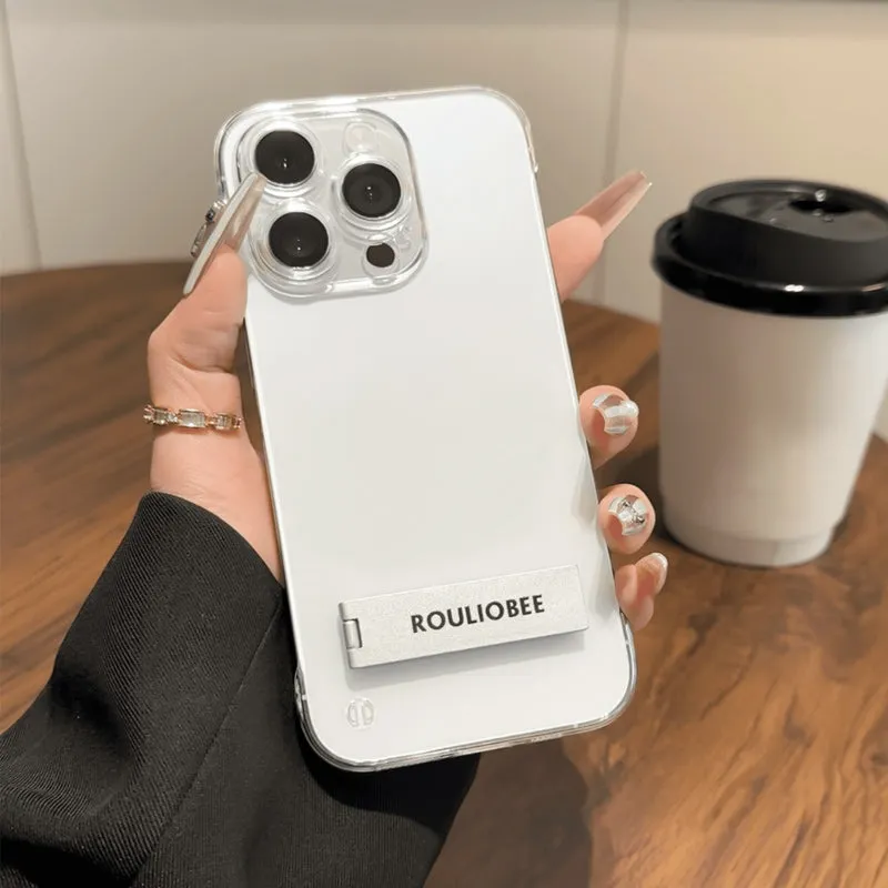 💥Limited time 50% off🔥Transparent Frameless Phone Case with Stand for iPhone