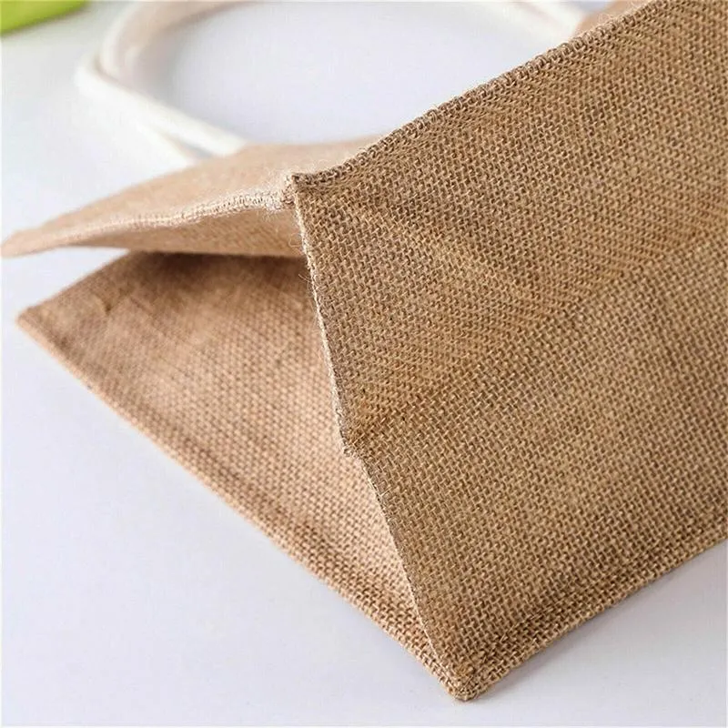 Linen Handbag Gift Shopping Bag 10PCS