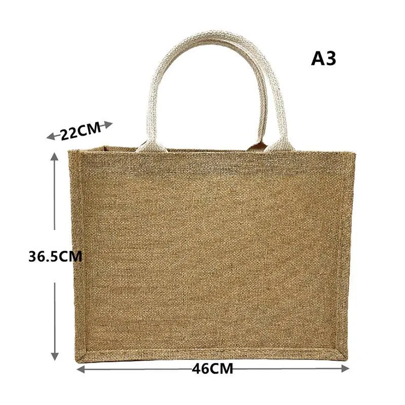 Linen Handbag Gift Shopping Bag 10PCS