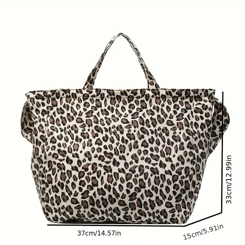 Liora - Stylish Leopard Print Tote