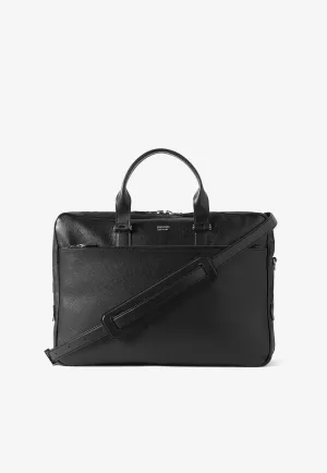 Logo Leather Briefcase
