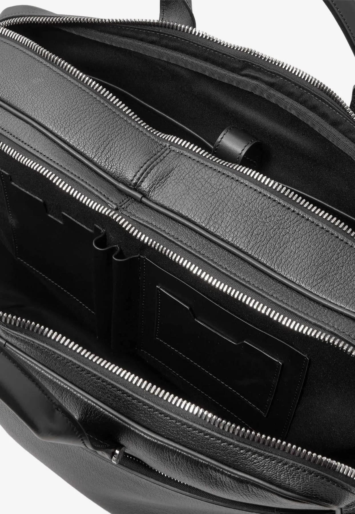 Logo Leather Briefcase