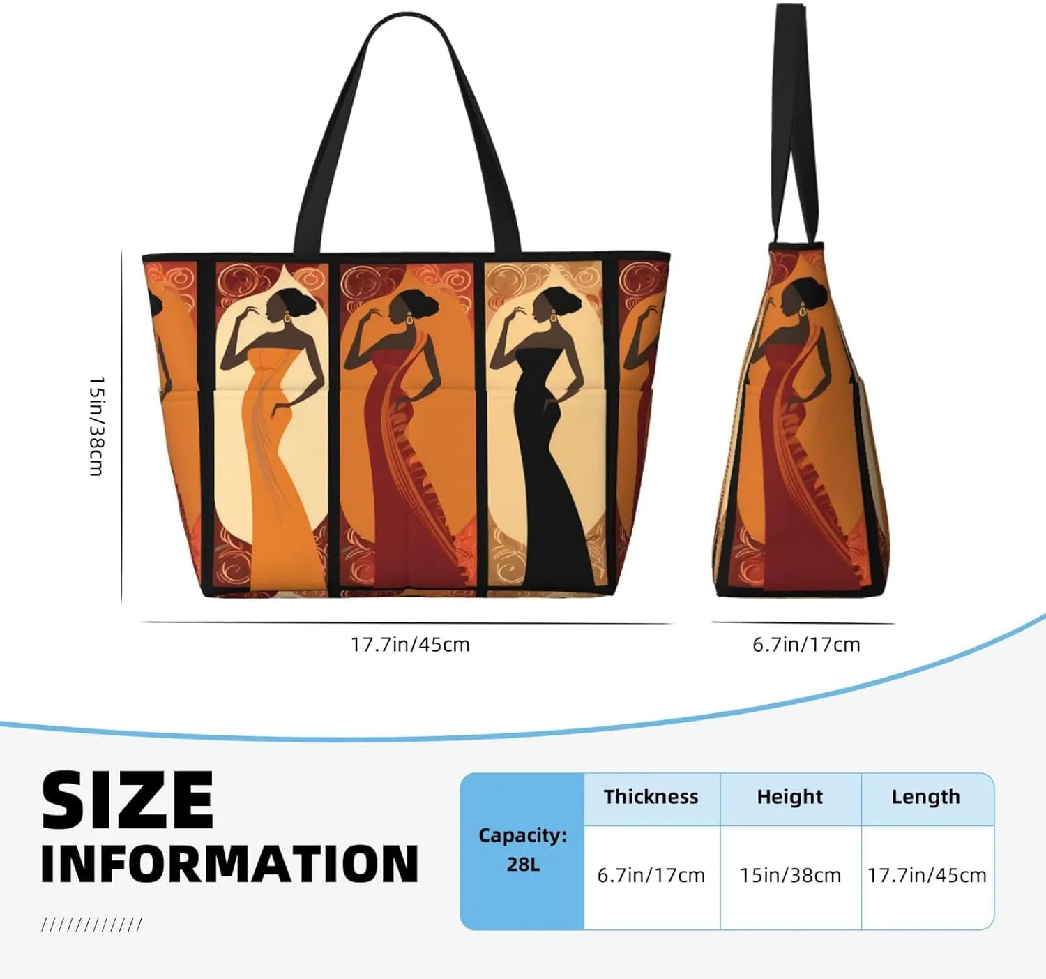 Love Mom Large Beach Tote Bag with Zipper, Happy Mothers Day Pool Gym Bags for Women Weekender Travel