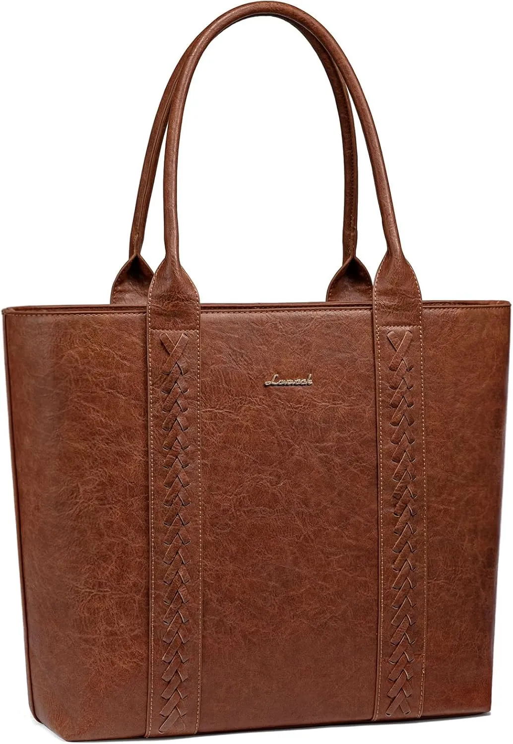 LOVEVOOK Tote Bag for Women Purse and Work Bags, Shoulder Purses with Large Black Woven Leather, Gifts for Womens