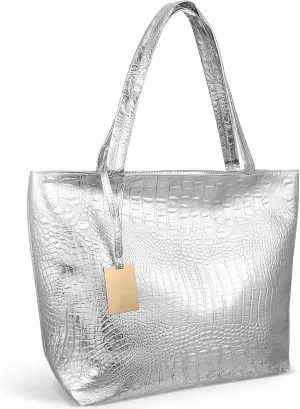 Luxshiny Women Tote Bags Top Handle Satchel Handbags Big Capacity Tassel Handbag Soft Faux Leather Tote Bag (Black)