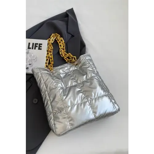 Luxurious Black Bubble Texture Chain Handbag for Elegant Evenings