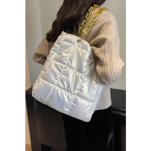 Luxurious Black Bubble Texture Chain Handbag for Elegant Evenings