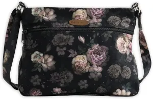 Maison d' Hermine Cross Body Bag Cotton Adjustable Shoulder Strap Hand Bag Tote purse with Zippered & Slip Pockets