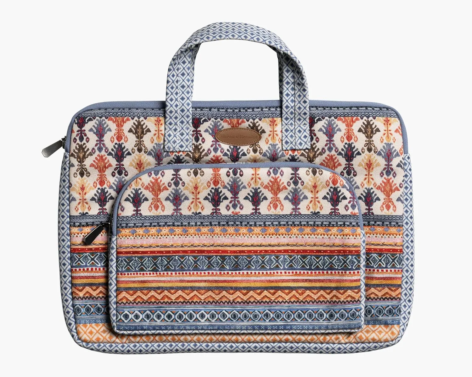 Maison d'Hermine Laptop bag with front pocket Stain and water repellent Cotton canvas