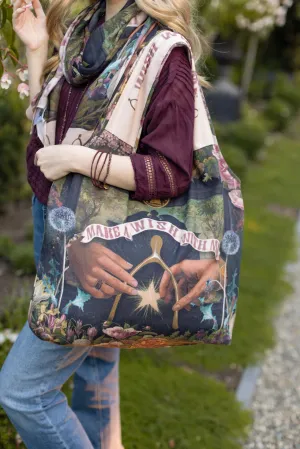 'Make a Wish' Linen Tote Bag - Market of Stars