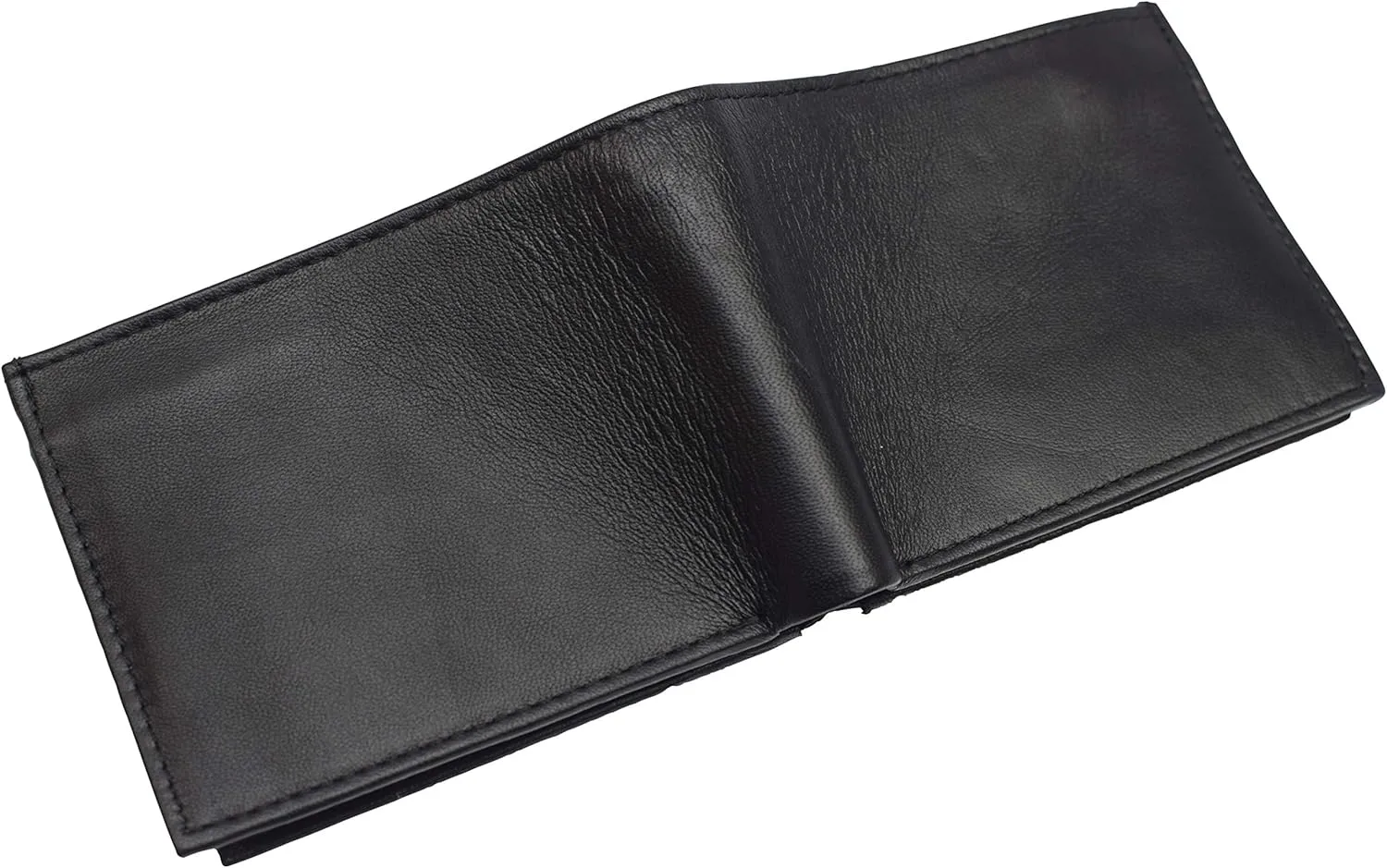 Marshal RFID Leather Mens Wallet Black Bifold Fixed Flip 3