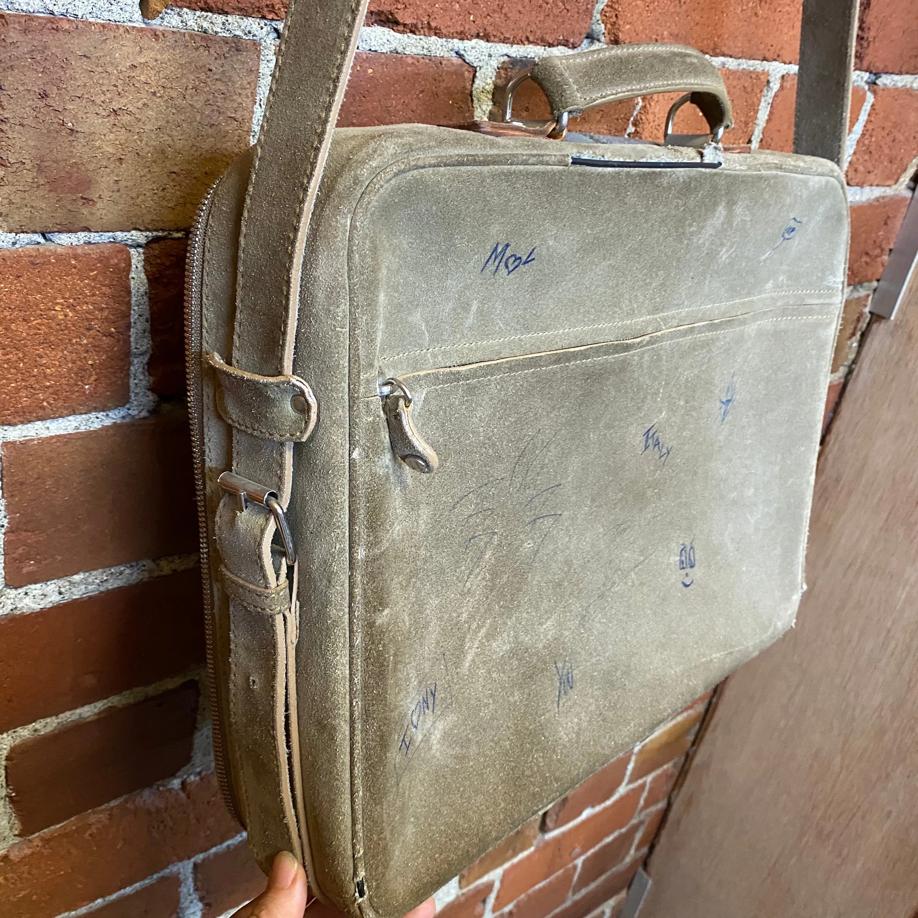 MARTIN MARGIELA “school” leather satchel