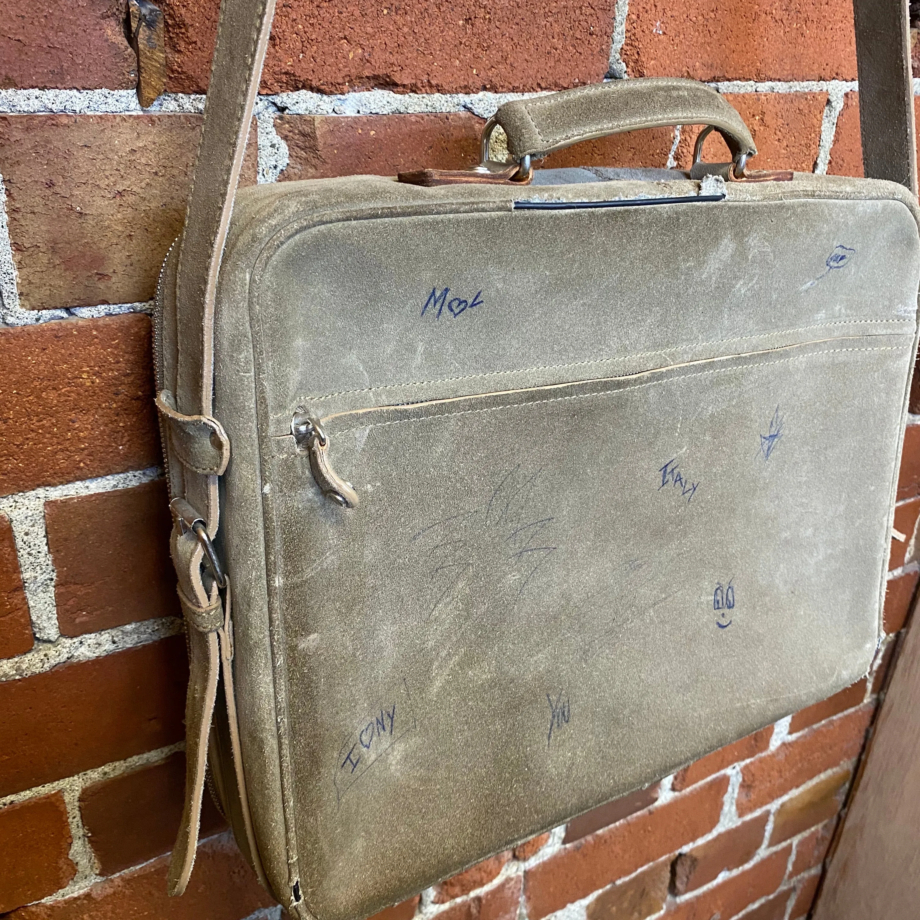 MARTIN MARGIELA “school” leather satchel