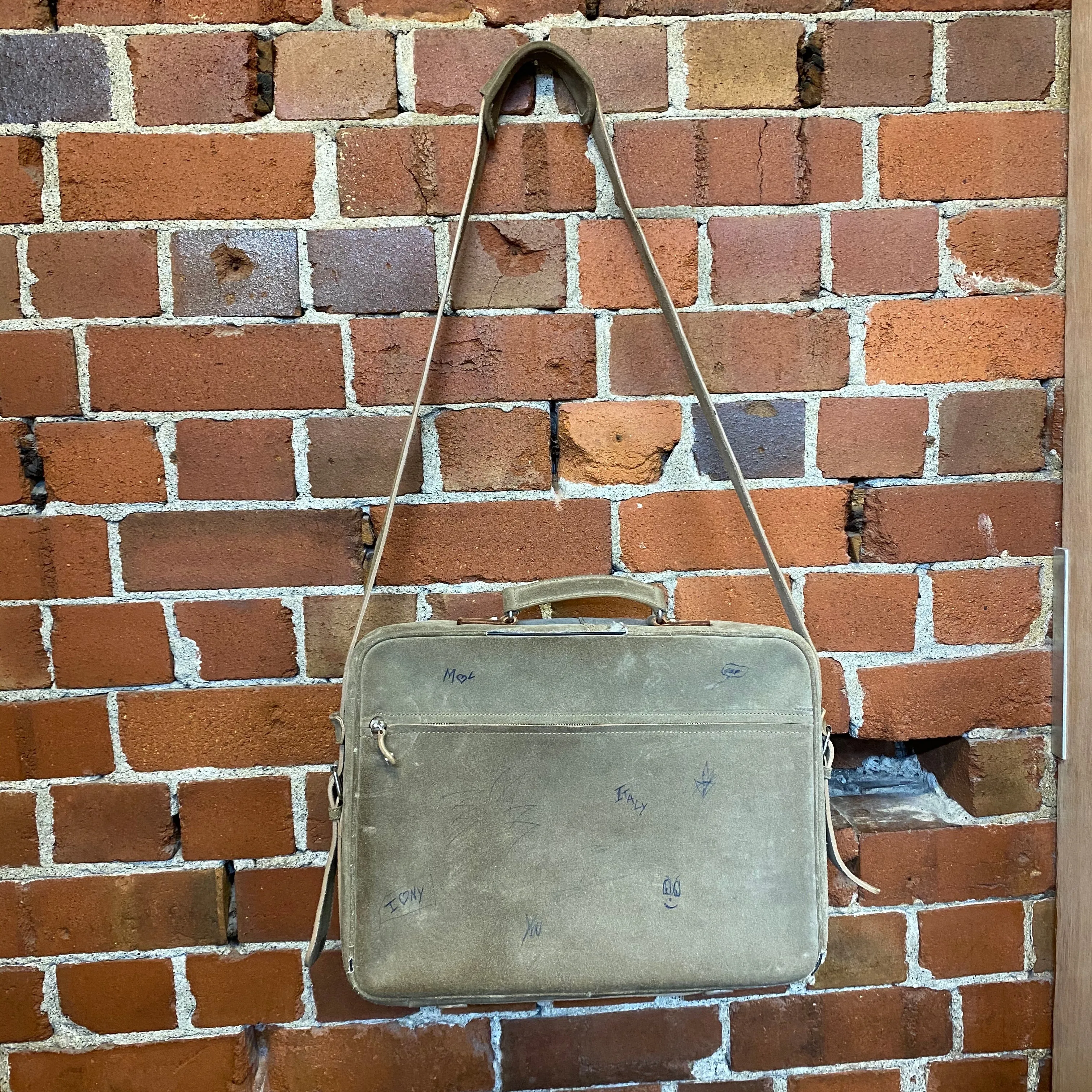 MARTIN MARGIELA “school” leather satchel