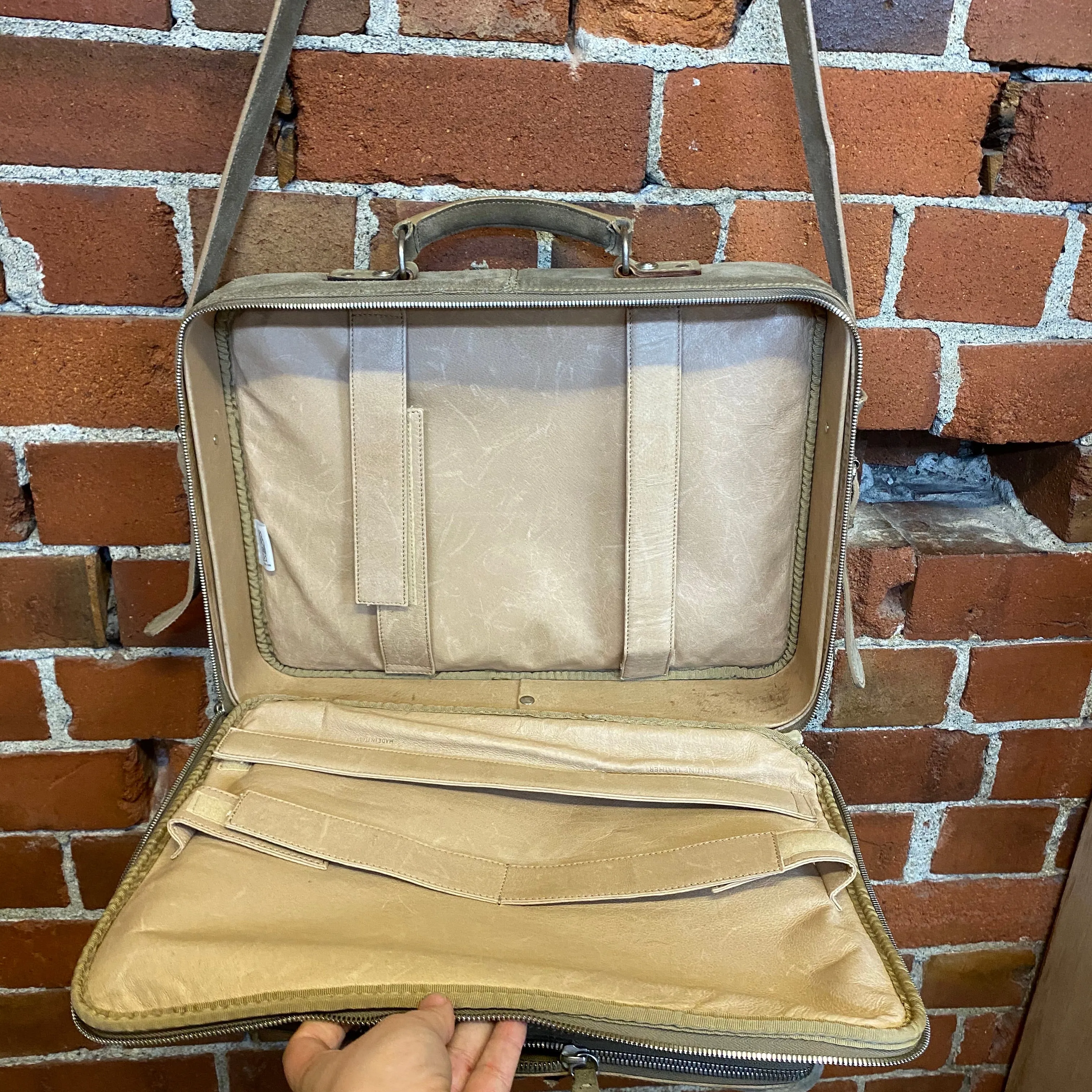 MARTIN MARGIELA “school” leather satchel