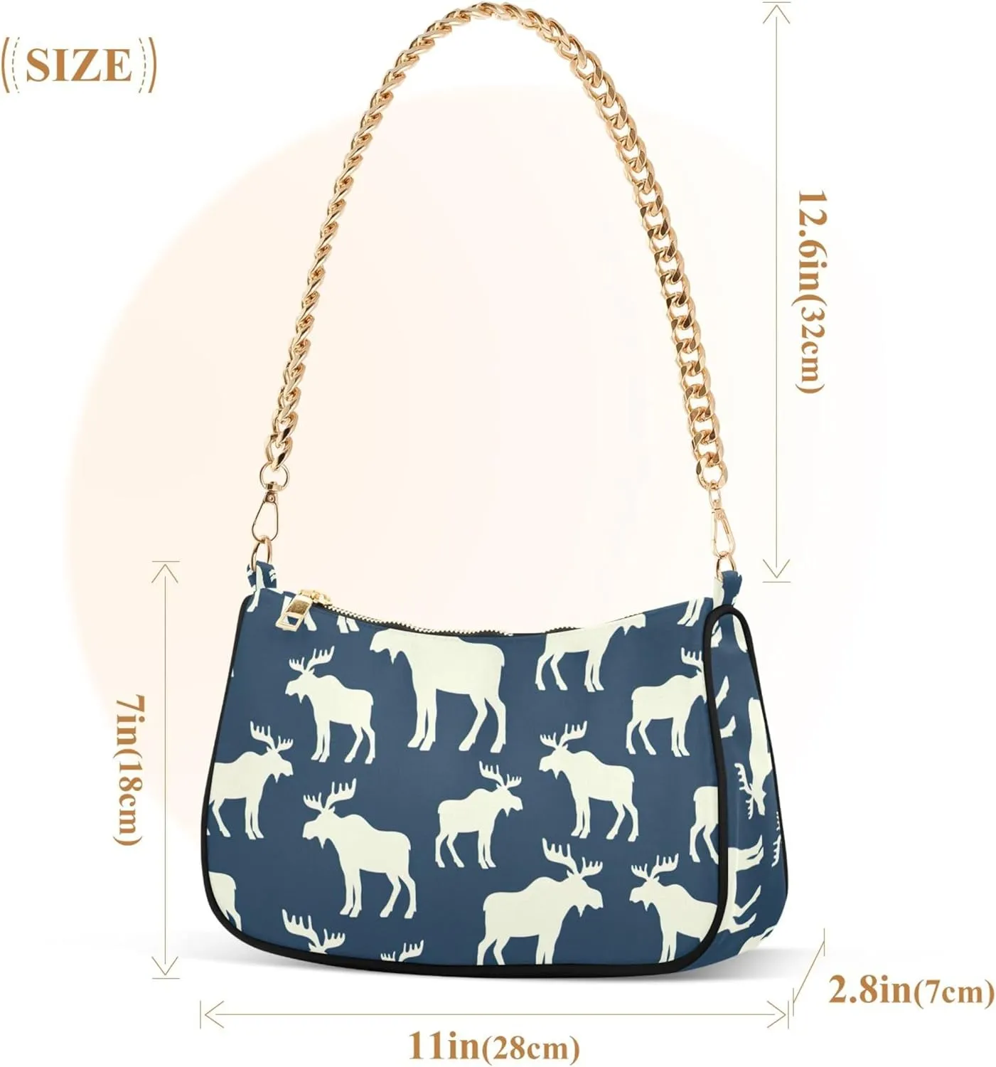 Meat Sushi Salmon Food Women's Purse Hobo Handbag Women Shoulder Handbag Chain Shoulder Bags Formal