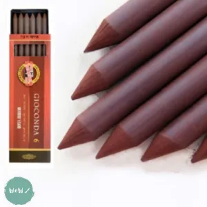 MECHANICAL CLUTCH PENCIL - 5.6mm - LEADS - Koh-i-noor Gioconda Sepia Leads