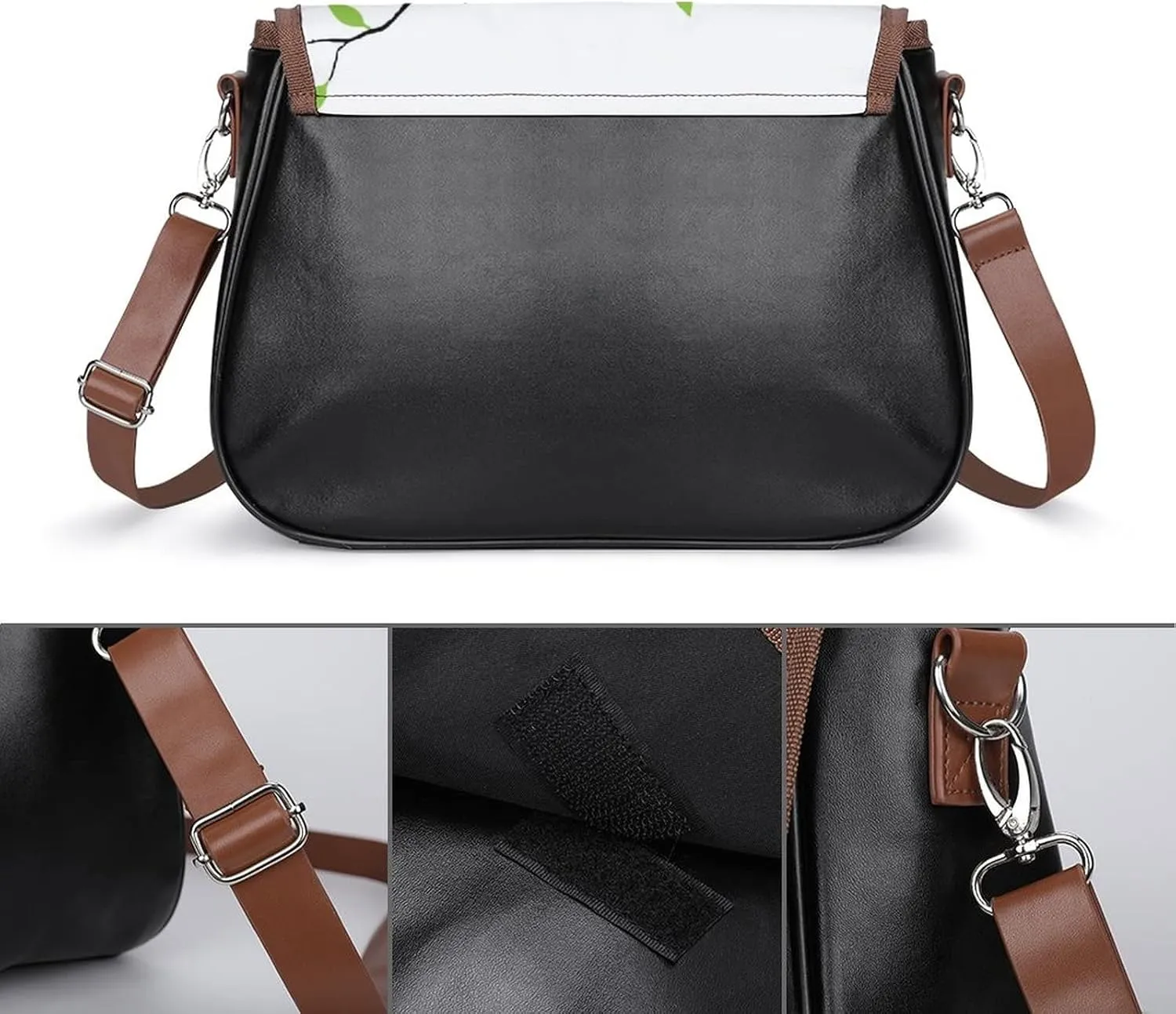 Medium Crossbody Bags for Women Printed Shoulder Messenger Bags Designer Satchels Tree And Cat