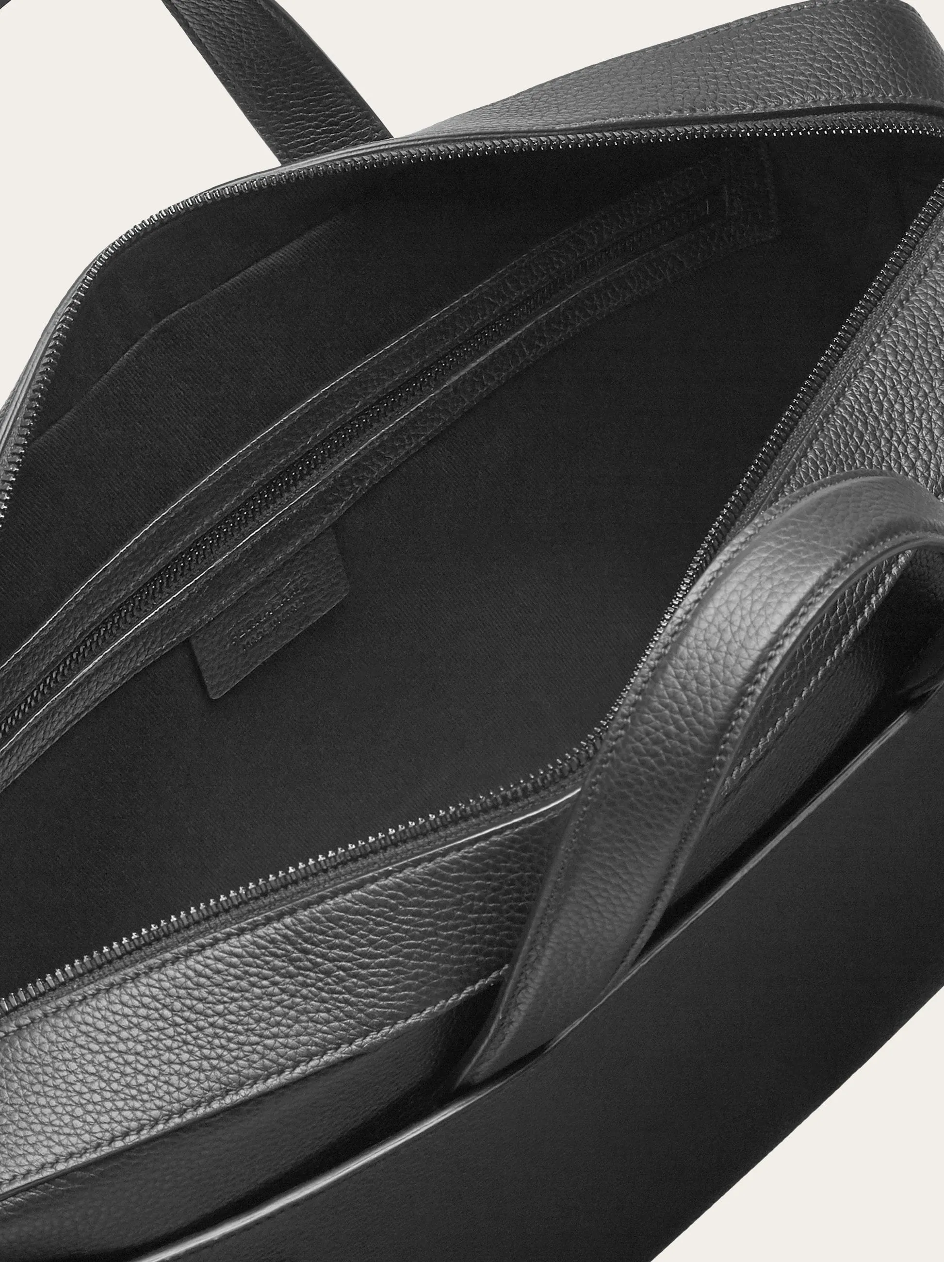 Medium Gancini Buckle Leather Briefcase