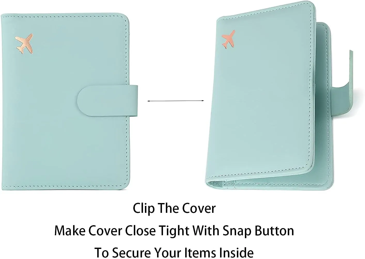 Melsbrinna Premium Leather Passport Holder Covers Case, Waterproof Rfid Blocking Travel Wallet Passport Holder with Pen Holder, Cute Passport Book for Women/Men