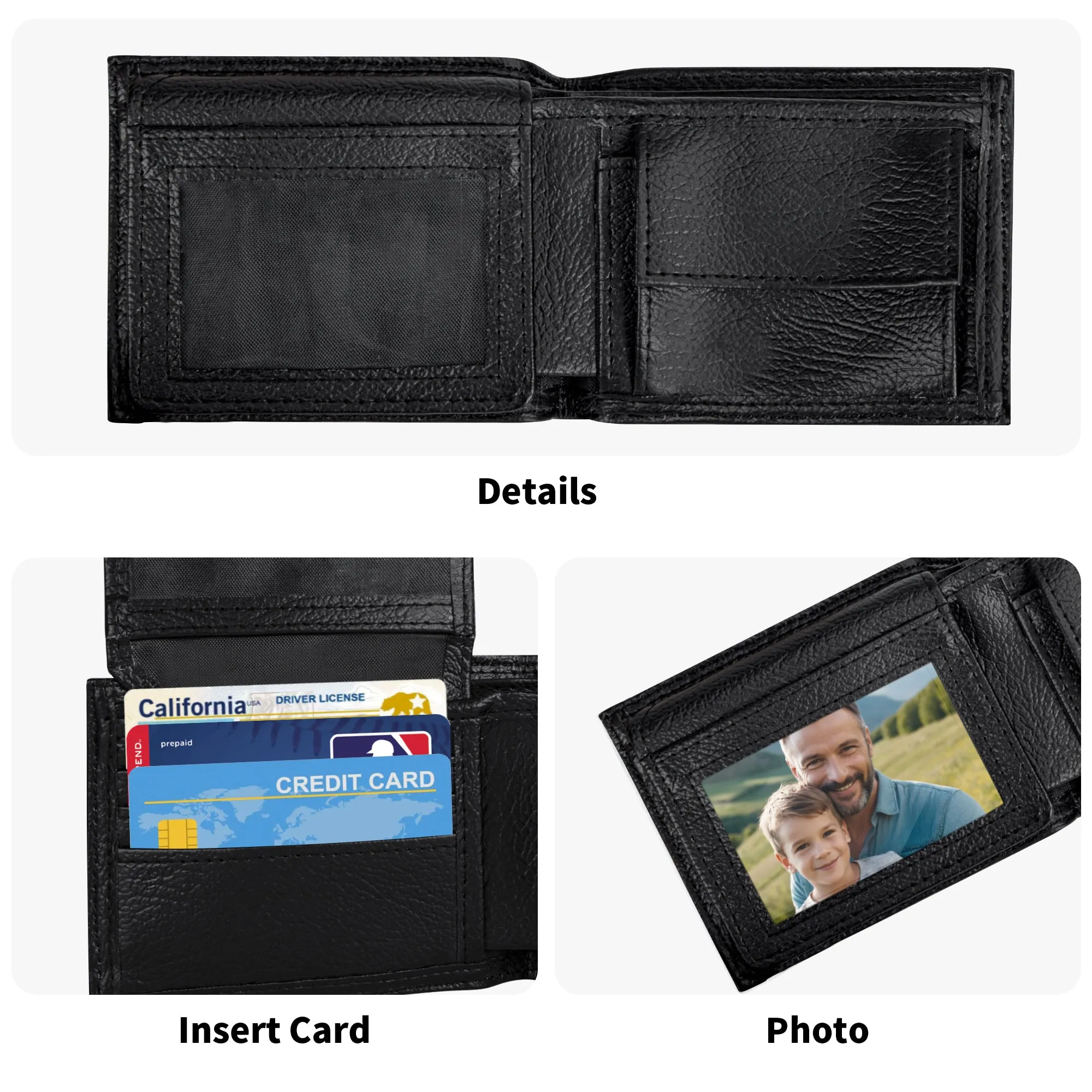 Men's Camouflage PU Leather Bi-fold Wallet