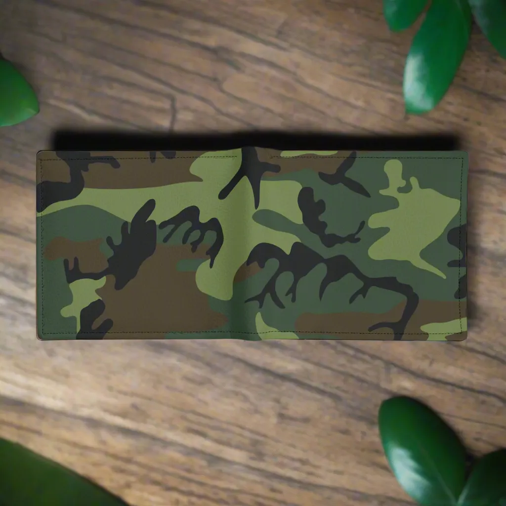 Men's Camouflage PU Leather Bi-fold Wallet