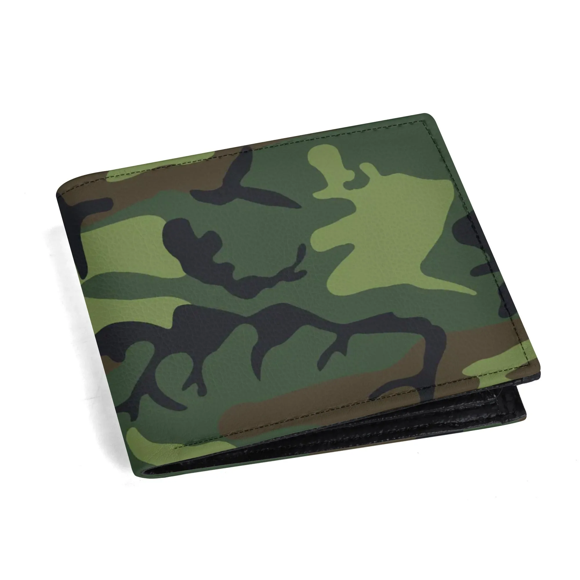 Men's Camouflage PU Leather Bi-fold Wallet