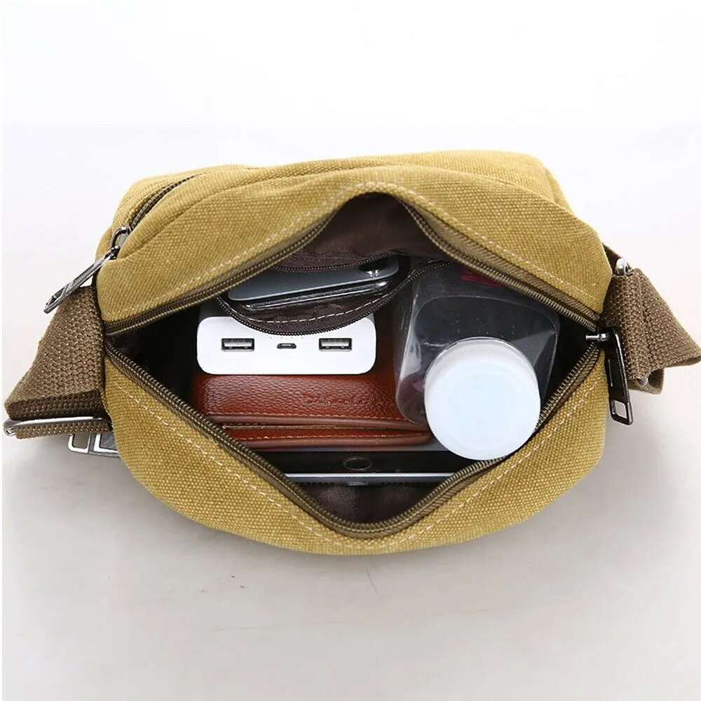 Men's Crossbody Messenger Bag Canvas Bags Casual Shoulder Satchel Handbag Pouch