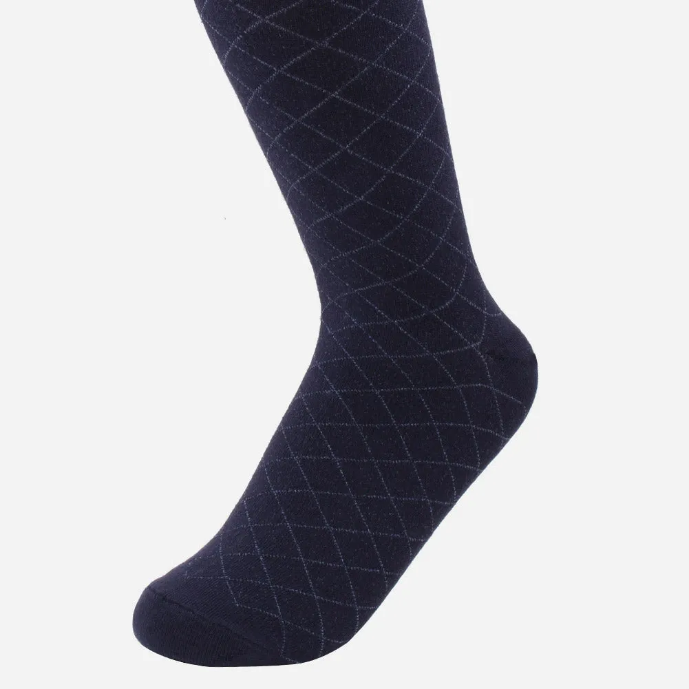 Men’s "DERRICK" Zigzag Cotton Formal Socks