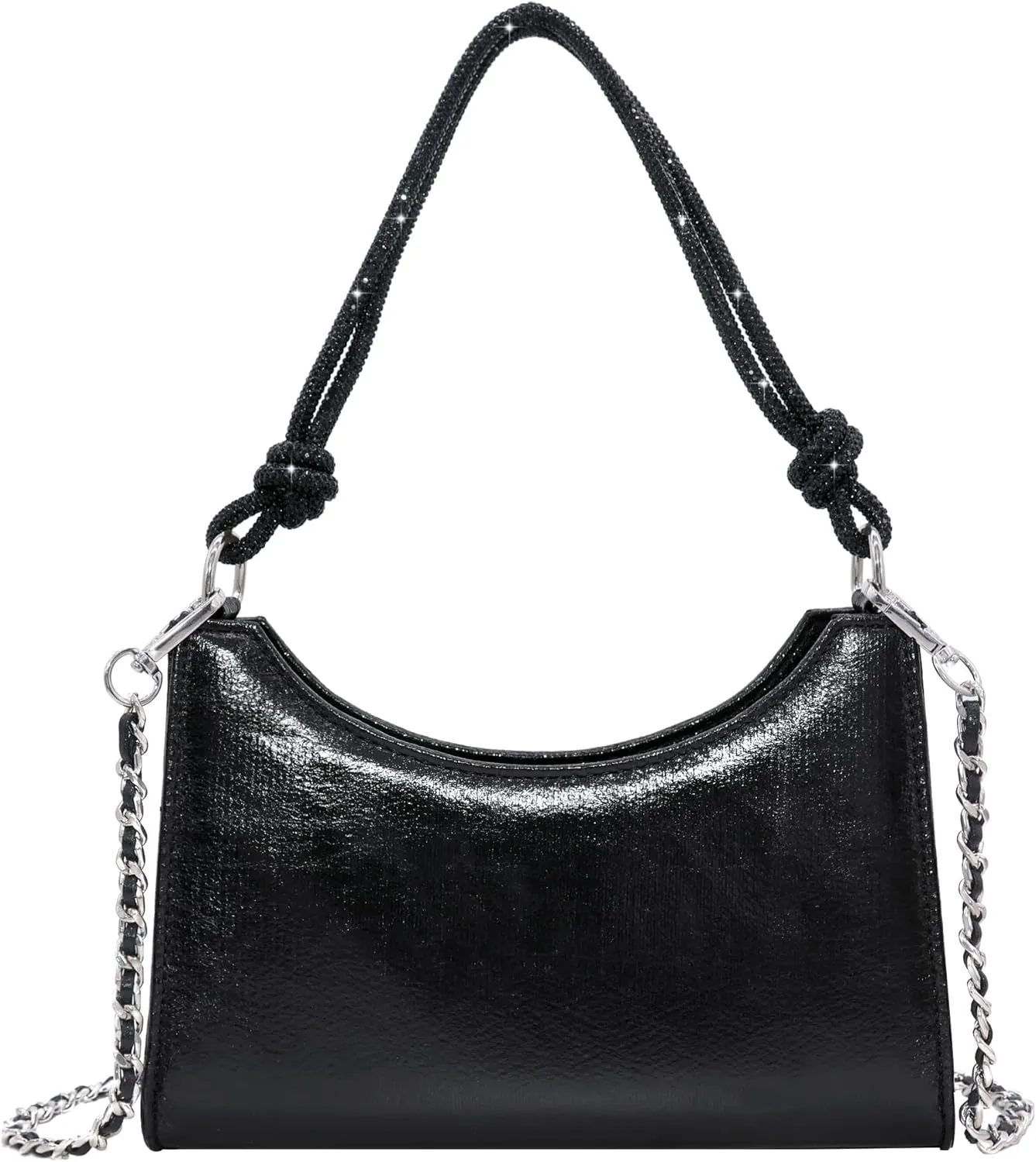Milisente Clutch Purses For Women Vintage Evening Clutch Bags Formal Shoulder Bag With Rhinestone Handle