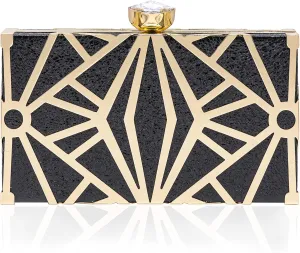 Milisente Gold Clutch Purses For Women Metallic Bridal Evening Clutch Bags Evening Formal Handbags