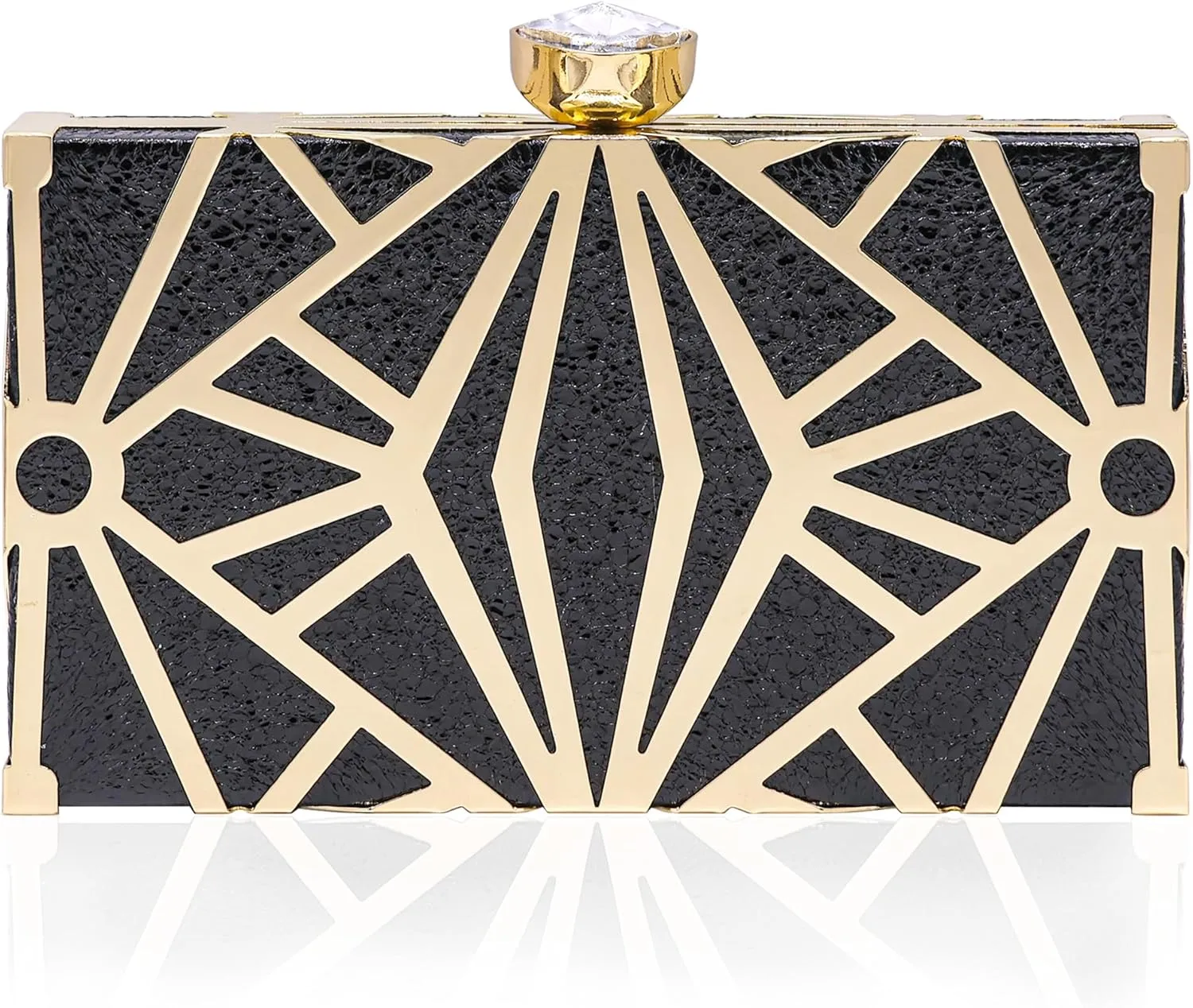 Milisente Gold Clutch Purses For Women Metallic Bridal Evening Clutch Bags Evening Formal Handbags