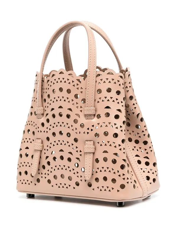 Mina 16 Leather Micro Tote Bag