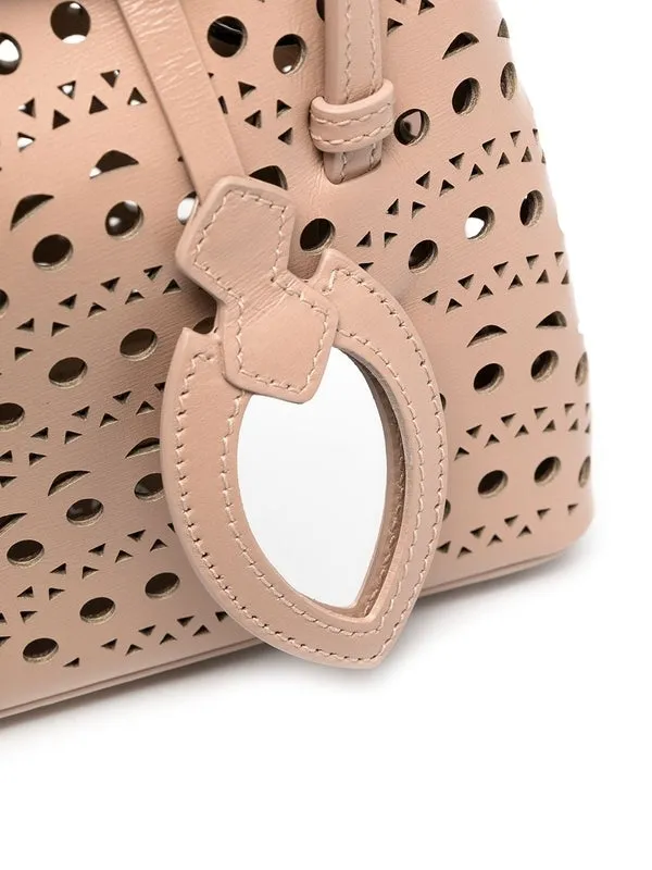 Mina 16 Leather Micro Tote Bag