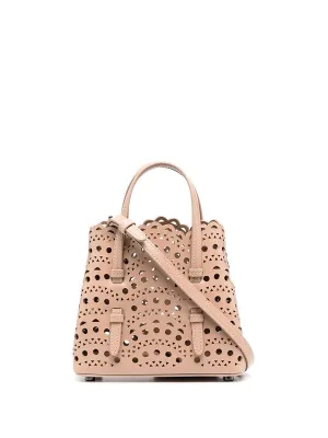 Mina 16 Leather Micro Tote Bag