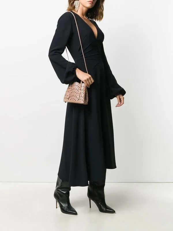 Mina 16 Leather Micro Tote Bag