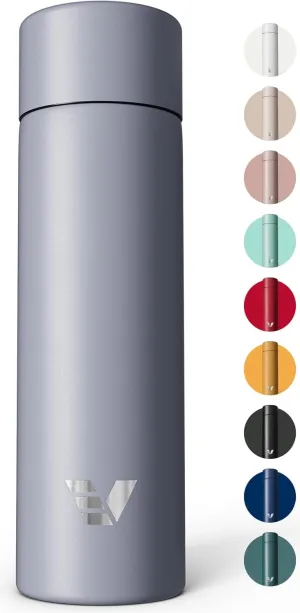 Mini Stainless Steel Water Bottle 14oz - Non-insulated | Designed for Bags | Slim, Ultra Lightweight & Stylish – Lilac