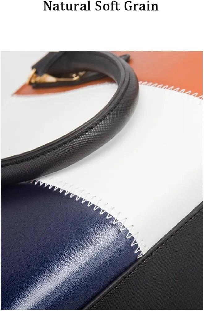Minimalist and Versatile Casual Women's Bag - Fashionable Color Clash Crossbody Bag with Large Capacity