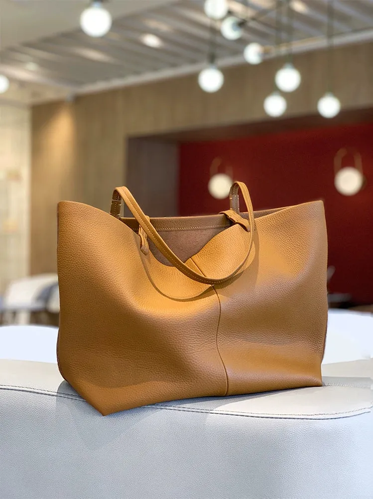 Minimalist Leather Tote Bag