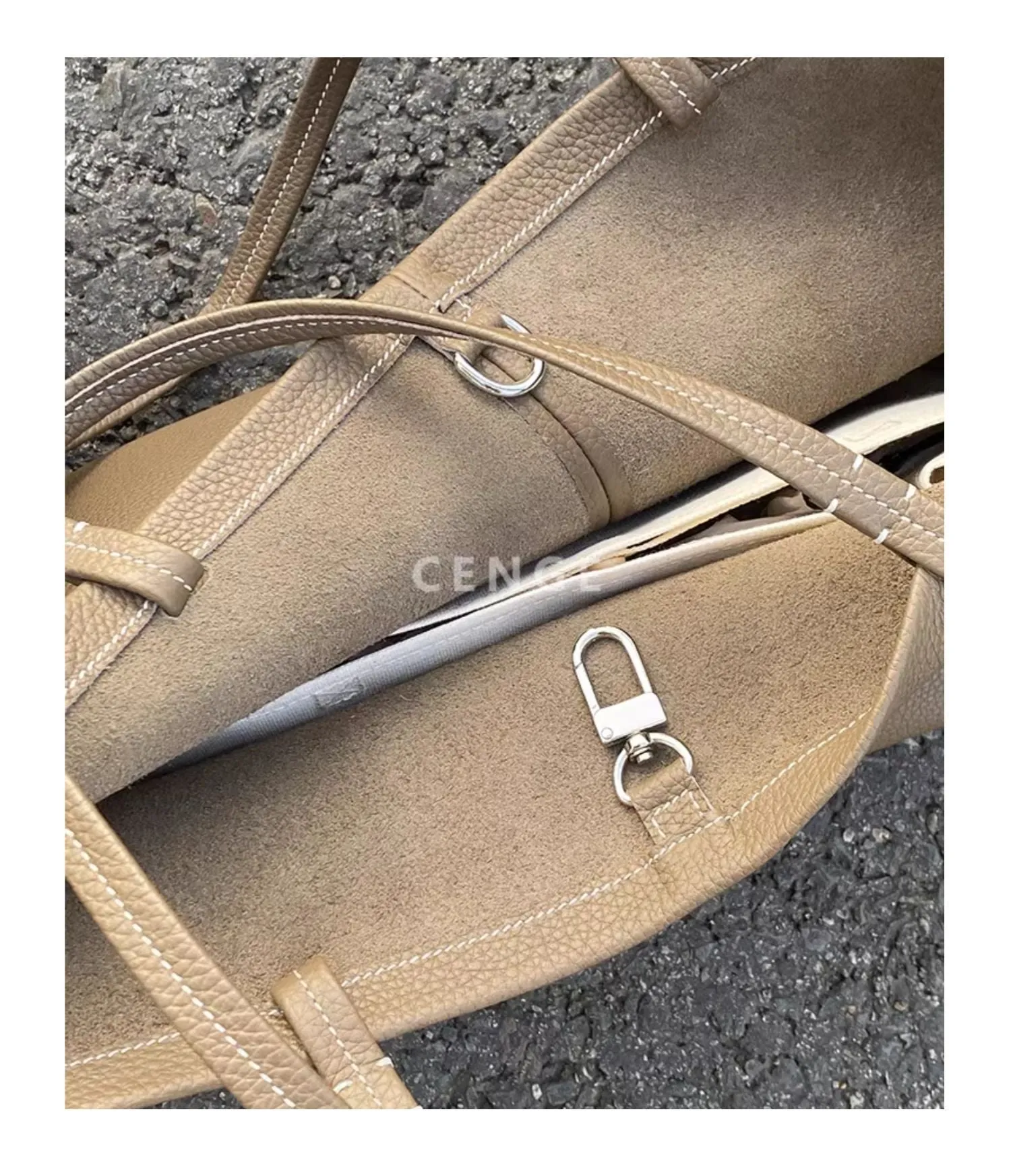 Minimalist Leather Tote Bag